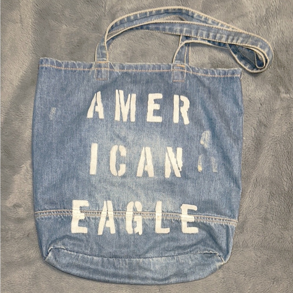 American Eagle Denim Tote Bag